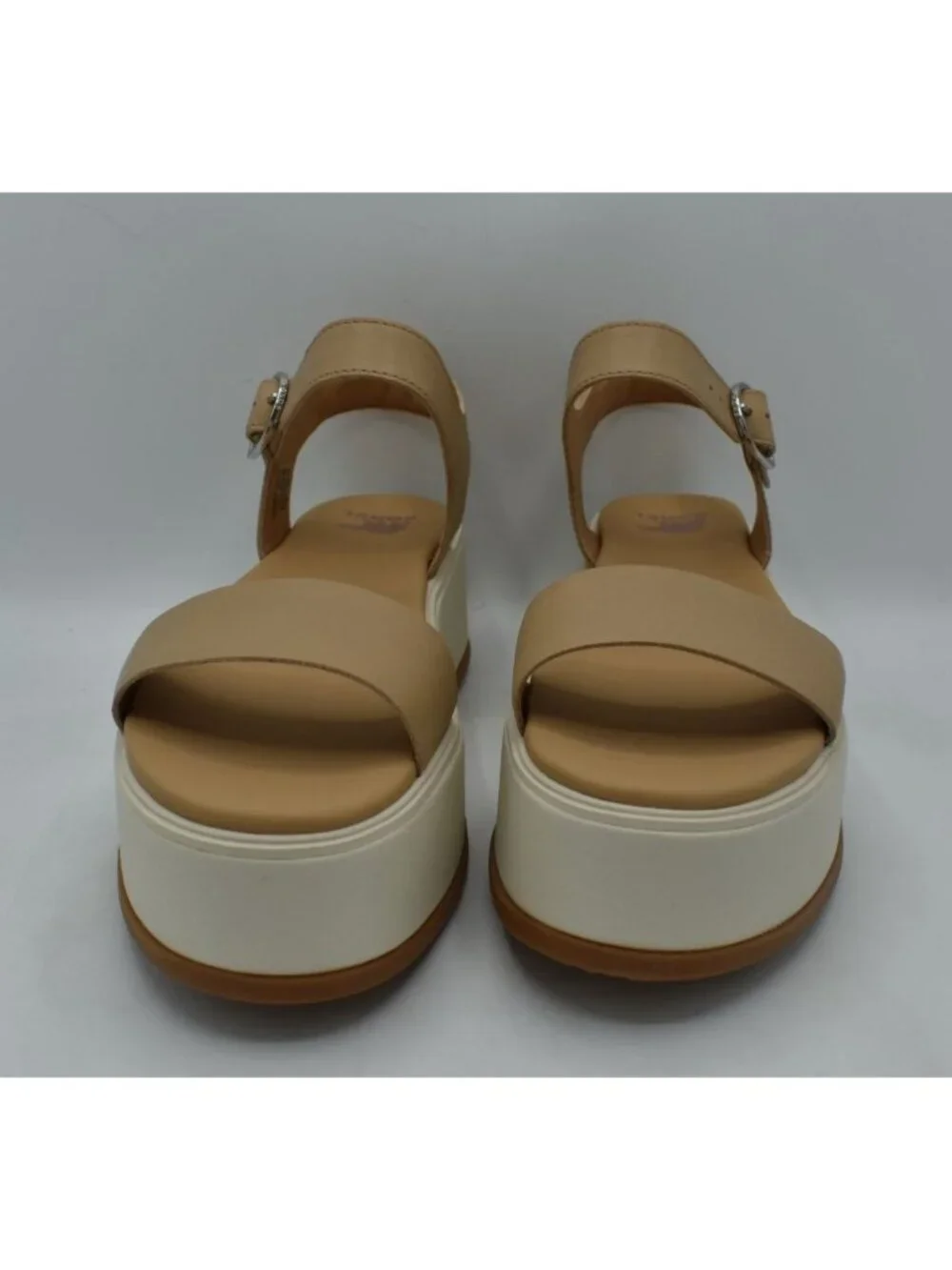 Sorel Womens Size 9 Dayspring Ankle Strap Honest Beige Platform‎ Sandals Shoes